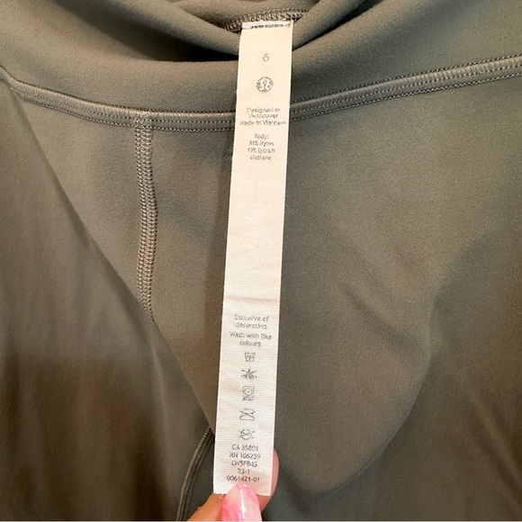 Lululemon Align Leggings Nulu Buttery Soft Yoga Pants Athleisure Grey Sage Sz 6 - Picture 6 of 11